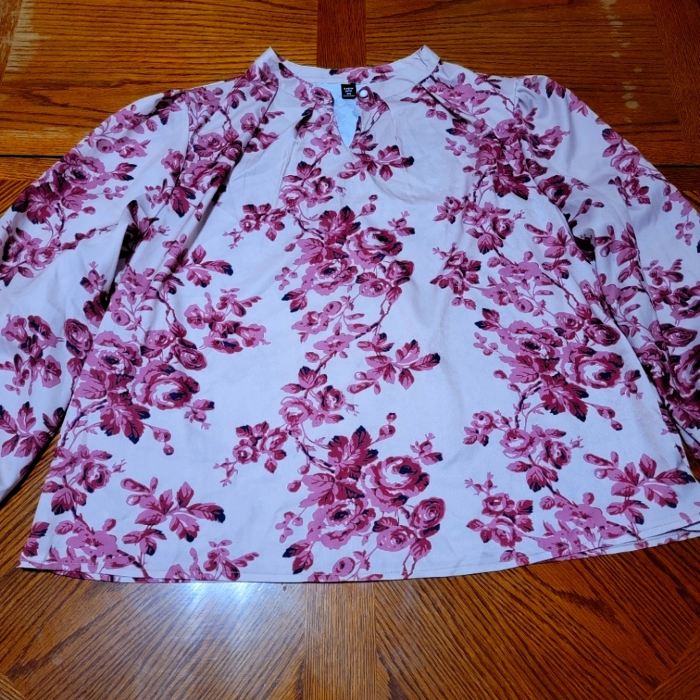 Shein 4xl Floral Workwear blouse
